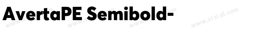 AvertaPE Semibold字体转换